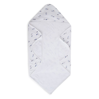 Boys White Woven Bathwrap